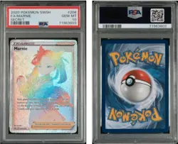 PSA 10 Marnie 2020 Pokemon Sword & Shield 208/202 Secret Full Art GEM MINT - Image 2