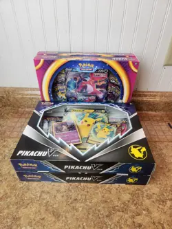 2x Pokemon TCG: Hoopa V Box BRAND NEW SHIPS ASAP & 2x Pokemon Pikachu V box - Image 1