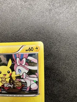 Picnic Pikachu #XY95 Holo Pokemon Black Star Promo Sylveon Chespin Breakpoint MP - Image 4