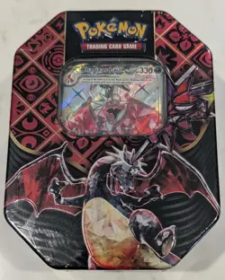 Pokemon TCG Paldean Fates Charizard EX Tin New And Sealed - Image 1
