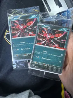 Sealed Yveltal 088/132 Reverse Holo Mega Evolution Pokemon GAMESTOP PROMO x2 - Image 1