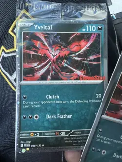 Sealed Yveltal 088/132 Reverse Holo Mega Evolution Pokemon GAMESTOP PROMO x2 - Image 2