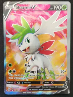 Shaymin V 152/172 Brilliant Stars Full Art Ultra Rare Holo Pokemon 2022 NM - Image 1