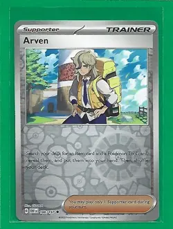 Pokemon TCG SV-Obsidian Flames Arven #186/197 Uncommon Reverse Holo - Image 1