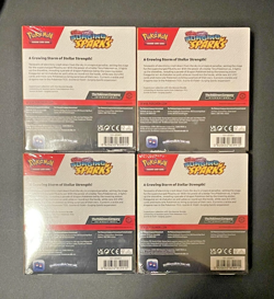 4 Boxes of Pokemon Scarlet and Violet SURGING SPARKS Booster Bundles SEALED - Image 2