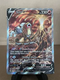 Pokemon TCG Entei V Ultra Rare GG36/GG70 Crown Zenith: Galarian Gallery - Image 1
