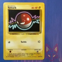 Base Set - LP - Voltorb 67/102 - Unlimited - Pokemon Vintage WOTC (US Seller) - Image 1