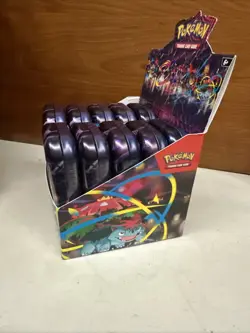 Pokemon TCG Mega Heroes Mini Tin Display Factory Sealed 10 Mini Tins - Image 2