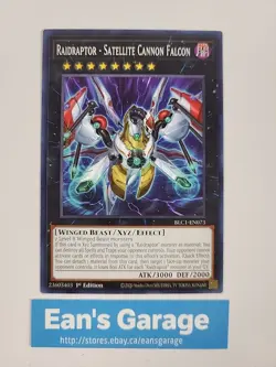 YuGiOh 1st Edition Raidraptor - Satellite Cannon Falcon BLC1-EN073 common - MN - Image 1