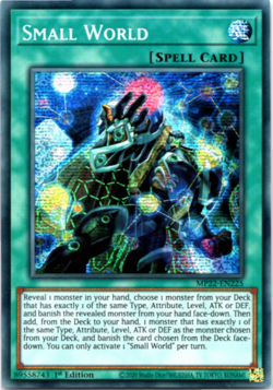 Small World - MP22-EN225 - Prismatic Secret Rare - 1st Edition Yugioh - Image 1