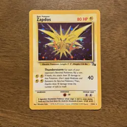 Zapdos 15/62 Fossil (FO) Pokemon tcg Card Unlimited Holo Rare NM - Image 1