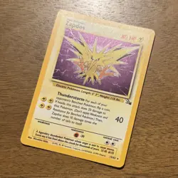Zapdos 15/62 Fossil (FO) Pokemon tcg Card Unlimited Holo Rare NM - Image 5