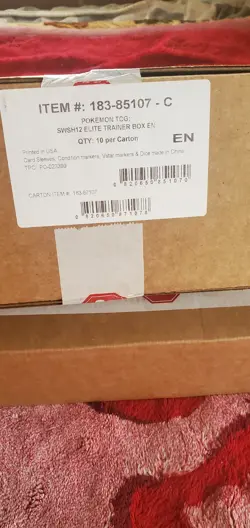 Sealed case Pokemon Sword & Shield SWSH12 (10) Elite Trainer Boxes USA made card - Image 1
