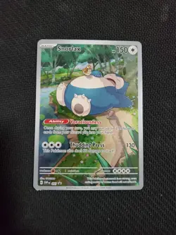 Snorlax 051 promo crimp error 151 pokemon card - Image 1