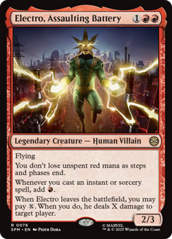 Electro, Assaulting Battery Marvel's Spider-Man NM Creature Rare CARD ABUGames - Image 1