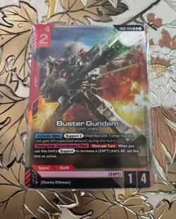 Gundam TCG Card Game Buster Gundam Foil GD01-046 LR - Image 1