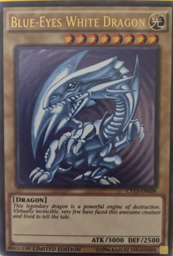 Blue-Eyes White Dragon Ultra Rare CT13-EN008 YuGiOh TCG Card - Image 1