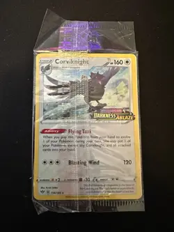 Pokemon Card Corviknight 156/189 Stamped & Sealed Promo Card Darkness Ablaze - Image 1