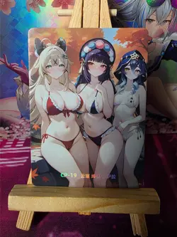 3 Genshin Girls | CP-19 PFOS | Sexy Waifu Card - Image 1
