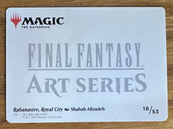 MTG Final Fantasy Art Card, Rabanastre, Royal City 18/53 - Image 2