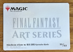 MTG Final Fantasy Art Card, Nibelheim Aflame 35/53 - Image 2