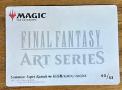 MTG Final Fantasy Art Card, Summon: Esper Ramuh 40/53 - Image 2