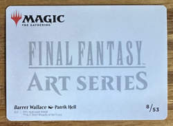 MTG Final Fantasy Art Card, Barrat Wallace 8/53 Gold Symbol - Image 2