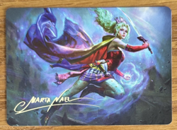 MTG Final Fantasy Art Card, Terra, Herald of Hope 20/53 Gold Signature - Image 1