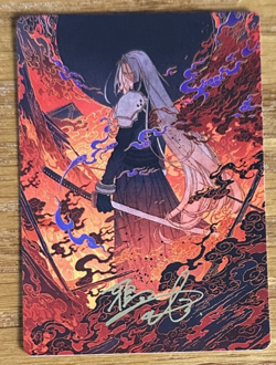 MTG Final Fantasy Art Card, Nibelheim Aflame 35/53 Gold Signature - Image 1