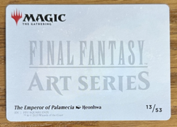 MTG Final Fantasy Art Card, The Emperor of Palamecia 13/53 Gold Signature - Image 2