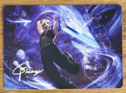 MTG Final Fantasy Art Card, Cloud's Limit Break 23/53 Gold Signature - Image 1