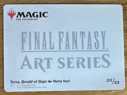 MTG Final Fantasy Art Card, Terra, Herald of Hope 20/53 - Image 2