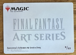 MTG Final Fantasy Art Card, Sorceress's Schemes 9/53 - Image 2