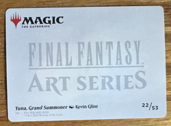 MTG Final Fantasy Art Card, Yuna, Grand Summoner 22/53 - Image 2