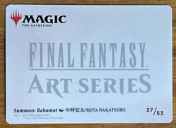 MTG Final Fantasy Art Card, Summon: Bahamut 37/53 - Image 2