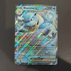Pokemon Mew-151 Blastoise ex 009/165 Jumbo Card NM - Image 1