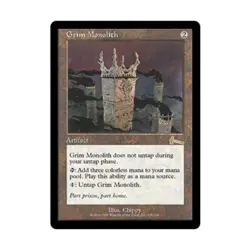 WOTC MtG Urza's Legacy Grim Monolith (R) EX+ - Image 1