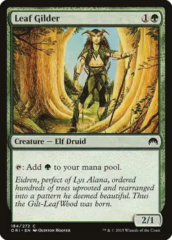 Leaf Gilder 4x FOIL ORI MTG Magic Origins Common MINT green - Image 1