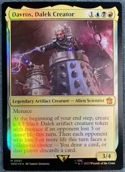 mtg magic Davros, Dalek Creator FOIL ENGLISH Davros, createur des Daleks - Image 1