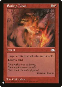 MTG Boiling Blood ** The List ** English - Image 1