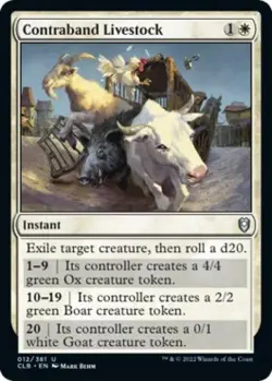 Contraband Livestock - Near Mint MTG Commander Legends: Battle for Baldur's Gate - Image 1