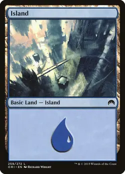 Island #259 2x FOIL ORI MTG Magic Origins Basic Land MINT blue - Image 1