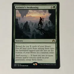 Animist's Awakening - Commander 2020 #166/322 MTG Magic The Gathering - Image 1