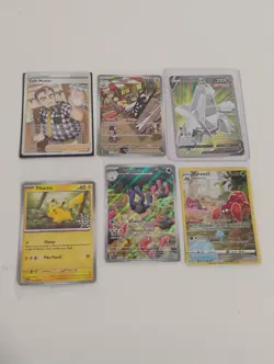Pokemon Sealed Pikachu Snowflake Promo/Illustration Rare/Full Art Holo Cards - Image 1
