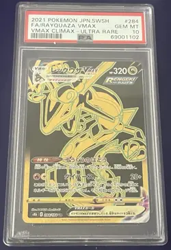 PSA 10 Rayquaza VMAX 284/184 VMAX Climax S8B Japanese Pokemon 2021 - Image 1