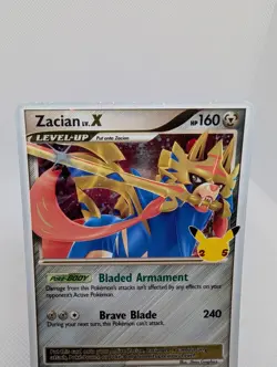 Zacian LV. X #SWSH135 SWSH: Sword Shield Celebrations Promo Pokemon Holo Card NM - Image 2