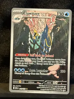 Clawitzer 141/132 Illustration Rare Pokemon Mega Evolution NM - Image 1