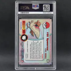 2000 Pokemon SPEAROW #21 Holo Topps Chrome Series 1 Pokemon T.V PSA 10 Gem Mint - Image 2