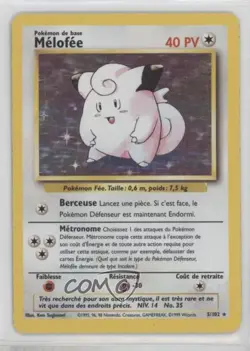 Clefairy Holo French Pokemon Base Set #5 1999 - Image 1
