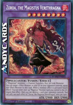 ZOROA, THE MAGISTUS VERETHRAGNA • (Il) • Segreta • BLMM EN045 • 1Ed • Yugioh! - Image 1